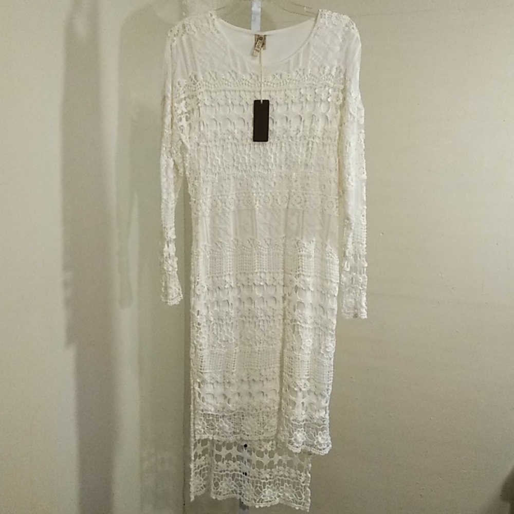 XC\/I 100% COTTON LACE DRESS - Picture 2 of 11